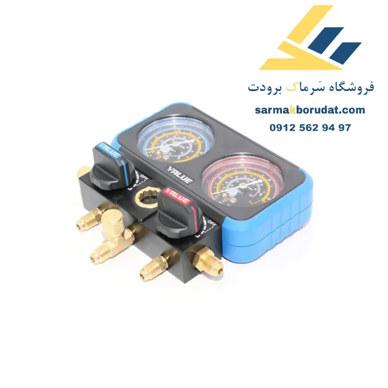 گیج دوقلو منیفولد مدل VMG-2-R22-B-02 ولئو