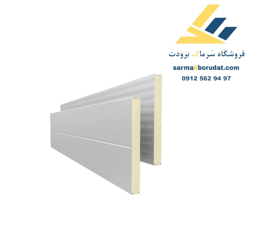 ساندویچ پانل دیواری 4 سانت دو رو ورق با فوم کندسوز PIR ماموت