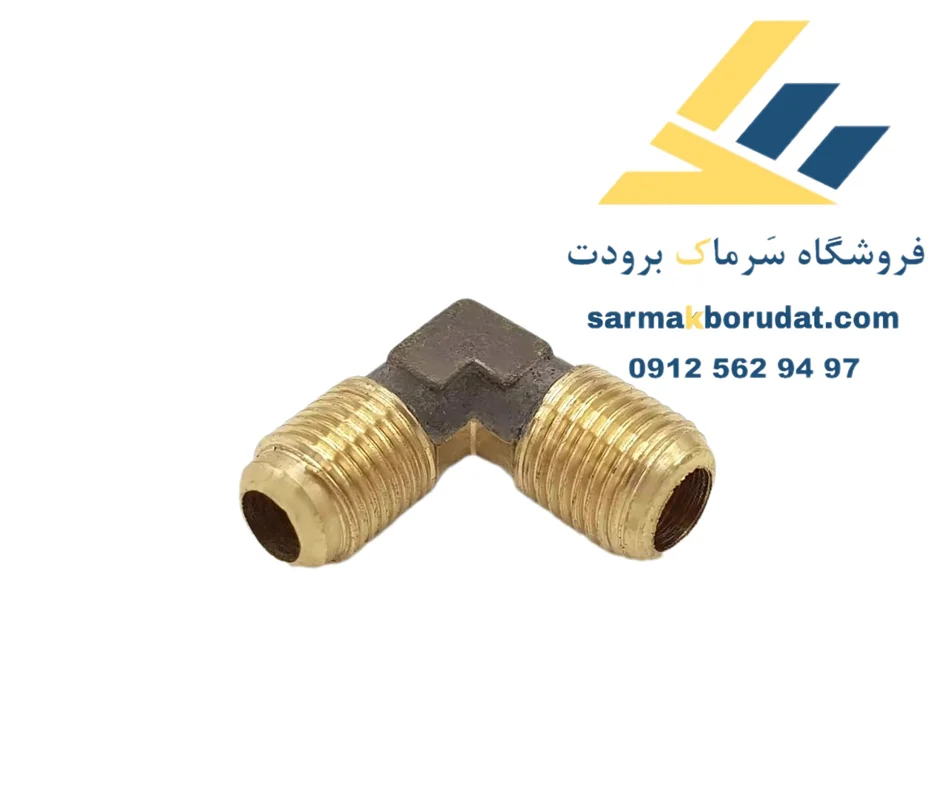 مغزی برنجی 1/4F*1/4N زانویی 90 درجه دنده ای کستل ایتالیا