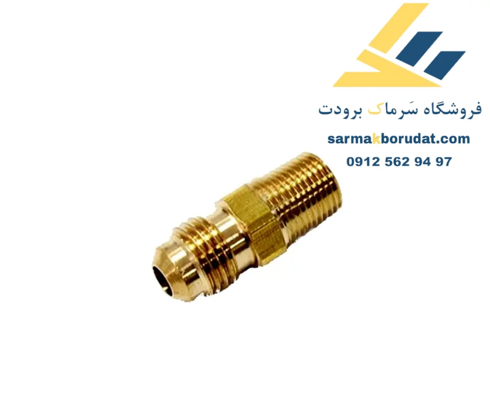 مغزی برنجی 1/4F*1/8N  سوزن خور دنده ای کستل ایتالیا